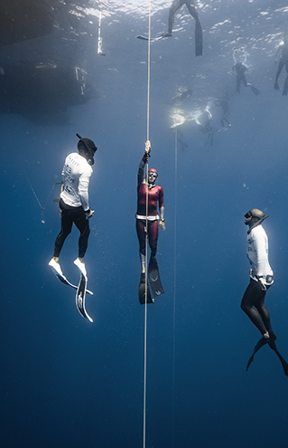 a group of people in scuba gear