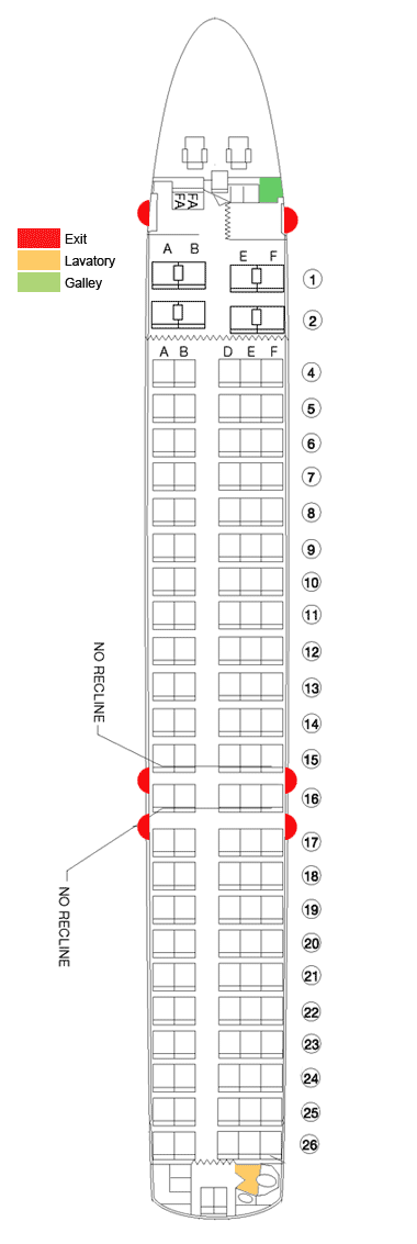 Boeing 717 Seat Map